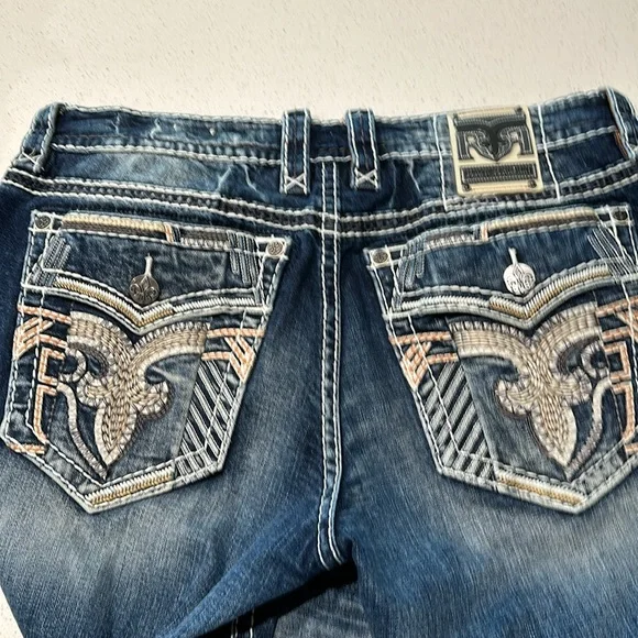 Rock Revival - Rayden ￼ relax, taper, comfort stretch jeans size 36 length 32